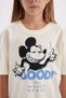 Girls' Disney Mickey & Minnie Oversize Wide Fit Crew Neck Short Sleeve T-Shirt C7457A824Au - 5
