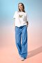 Straight Fit Normal Waist Standard Size Poplin Trousers D4855Ax24Hs - 2