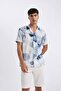 Modern Fit Polo Neck Short Sleeve Shirt C4118Ax24Sm