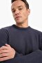 Standard Fit Crew Neck Sweater Sweater C8814Ax24Wn - 4