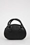 Women's Long Strap Buckle Detail Faux Leather Shoulder Bag D5426Axns - 5