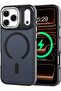 Magnetic Translucent Matte Case with Wireless Charging Support, Shockproof Protection