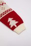 Baby Girl Beige Crew Neck Christmas Themed Knit Sweater - 4