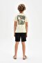 Boys Spongebob Pajamas Set Crew Neck Short Sleeve Top Shorts C2845A824Sm - 6