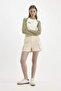 Coool 100% Cotton Regular Fit Normal Waist Short Leg Gabardine Shorts A3688Ax24Hs - 2