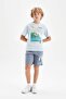 Boy's Printed Shorts D2696A824Hs - 2