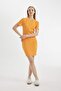 Coool Bodycon Body-Hugging Crew Neck Ribbed Short Sleeve Mini Dress C1503Ax24Sp - 2