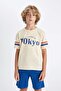 Crew Neck Printed Short Sleeve T-Shirt Boys' D2423A824Hs - 3