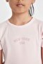 Printed Ribbed Camisole Short Sleeve Summer Dress Girls' D4105A824Hs - 3