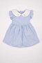 Checked Short-Sleeved Poplin Dress Baby Girl D3466A524Hs