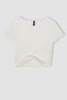 V-Neck Slim Fit Wrap Short Sleeve T-Shirt - D2911AX24SM - 8