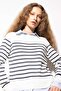 Regular Fit Soft Textured Crew Neck Striped Knitwear Sweater Z1317Az24Wn