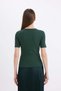 Slim Fit Slim Fit Crew Neck Corded Fabric Ribbed Knit Basic Plain Short Sleeve T-Shirt C0097Ax24Au - 5