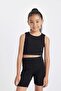 Crew Neck Athlete Girls' Top D2949A824Sm - 4