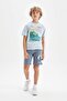 Boy's Printed Shorts D2696A824Hs - 4