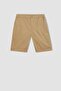 Regular Fit Flexible Banded Hem Gabardine Bermuda Shorts D2899Ax24Hs - 8