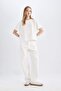 Baggy Fit High Waist Long Jean Trousers D3895Ax24Hs - 4