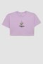 Crop Crew Neck Floral Short Sleeve T-Shirt Girl Child D1593A824Hs - 7