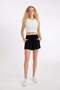 Regular Fit Normal Waist Straight Leg Crinkle Viscose Shorts A3532Ax24Hs - 2