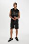Defactofit Nba Miami Heat Standard Fit Short Leg Heavy Fabric Shorts B9922Ax24Sm - 2