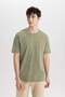 100% Cotton Regular Fit Crew Neck Printed Short Sleeve T-Shirt B8495Ax24Sm - 4