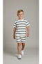 Stripe Detailed Shorts Suit - 2