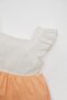 Short-Sleeved Linen Look Dress Baby Girl C7243A524Sm - 2