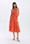 Sleeveless Midi Dress with Halter Neckline Belt C4481Ax24Hs - 3