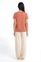 Pomegranate Flower Crew Neck Cotton Short Sleeve Women's T-Shirt Bettina S/S Top - 3