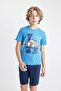 Boys' Pajama Set Printed Short Sleeve Top Shorts C7911A824Sm - 3