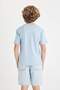 100% Cotton Crew Neck Printed Short Sleeve T-Shirt for Boys D2421A824Hs - 6