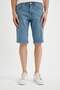Slim Fit Jean Bermuda Shorts C2692Ax24Sm - 5