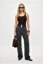 Women's Olivia Lux Touch U Neck Snap Strap Brown Top / Blouse - 3