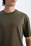 تي شيرت أساسي بأكمام قصيرة ورقبة دائرية من Boxy Fit D5071ax24hskh361 - 5