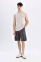 100% Cotton Regular Fit Printed Crew Neck Undershirt C5041Ax24Hs - 2