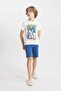 Boy's Sonic the Hedgehog Pajama Set - Short Sleeve and Shorts C5508A824SM - 2
