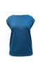 Petrol Blue Crew Neck Glitter Short Sleeve Women's T-Shirt Sky Glitter S/S Top - 5