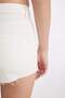 High Waist Cut-Off Hem Jean Shorts C0667Ax24Hs - 6