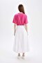 Balloon Fit Poplin Maxi Skirt C8936Ax24Sm - 6