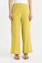 Wide Leg Muslin Trousers Basic Plain Wide Wide-Leg Pocketed C6492Ax24Sm