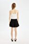 Balloon Fit High Waist Cotton Lined Mini Skirt D1329Ax24Sm - 7