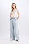 Palazzo High Waist Long Jean Washed Pants D0847Ax24Sm - 2