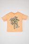 Crew Neck Palm Tree Printed Short Sleeve T-Shirt Baby Boy C9188A524Sm - 4