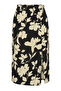 Plus Size Wrinkled Fabric Slit Detailed Elastic Waist Skirt 303769 - 5