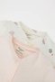 Baby Girl Newborn Sea Printed Combed Cotton 2-Piece Short Sleeve Jumpsuit C2549A524Sm - 2