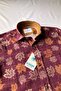 Plum Big Leaf Detailed Short Sleeve Children's Shirt - 4