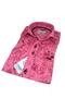 Black Purple Embroidered Detailed Short Sleeve Children's Shirt - 2
