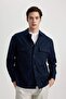 Ultra Soft Relax Fit Polo Collar Pocket Detailed Shirt Jacket B3903Ax24Sp - 3