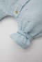 Baby Girl Newborn Short Sleeve Polka Dot Muslin Jumpsuit C2670A524SM - 4