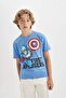 Marvel Avengers Crew Neck Short Sleeve T-Shirt for Boys C3105A824Hs - 3